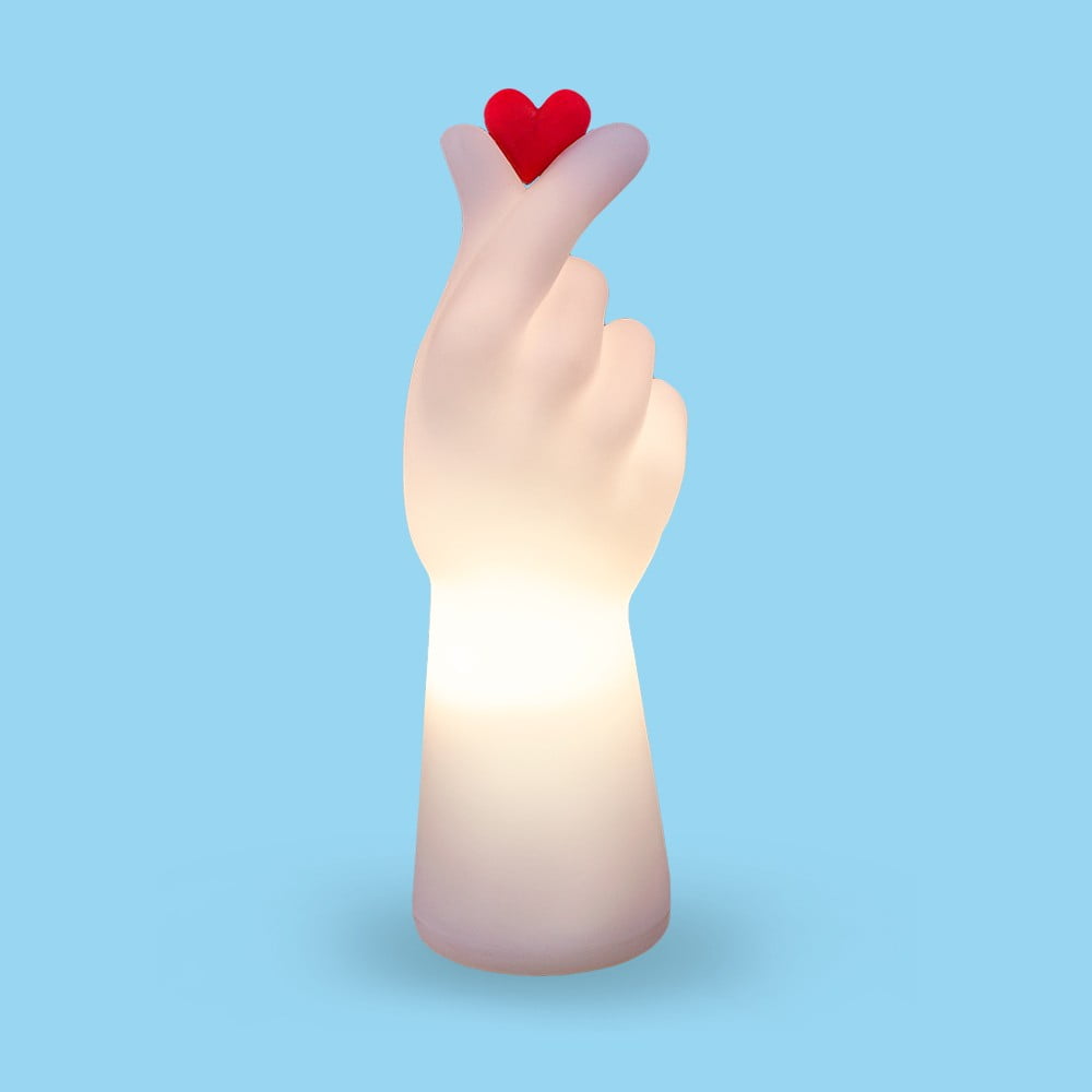 Luminária mão coração coreano 